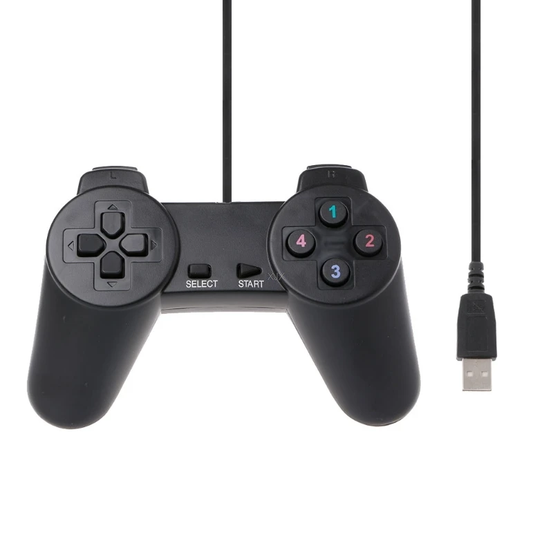 USB 2.0 Wired Multimedia Gamepad Gaming Joystick Joypad Wired Game Controller For Laptop Computer PC data frog usb wired gaming joystick gamepad for nintendo snes
