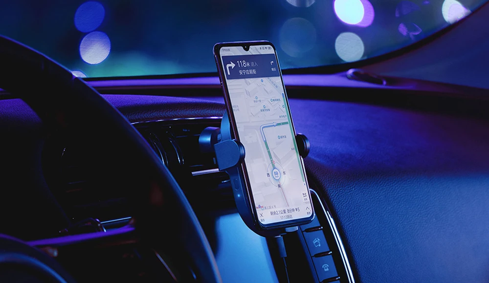 Xiaomi 20 W Беспроводной автомобиля Зарядное устройство Max Электрический авто Pinch 2.5D Стекло кольцо Горит для Беспроводной зарядное устройство