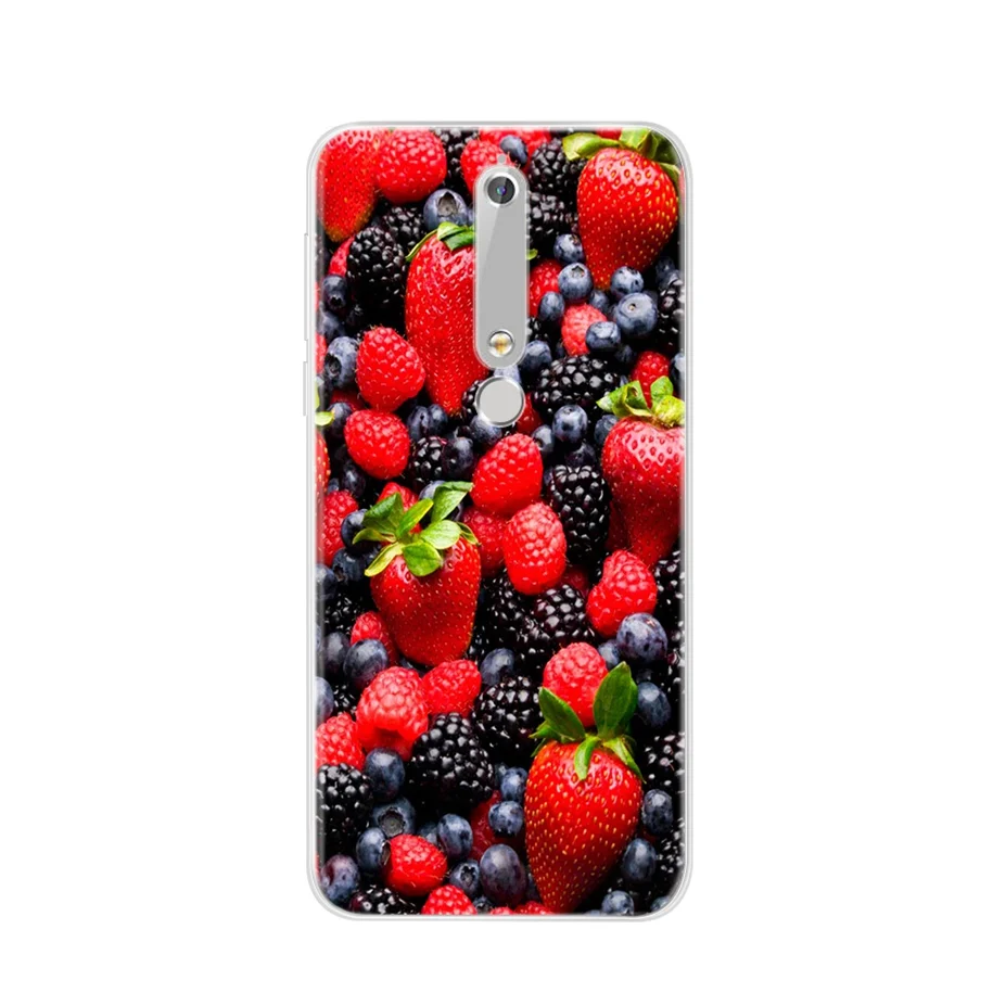 Силиконовый чехол для Nokia 6 1 2018 из мягкого ТПУ роскошный с мультяшным рисунком |