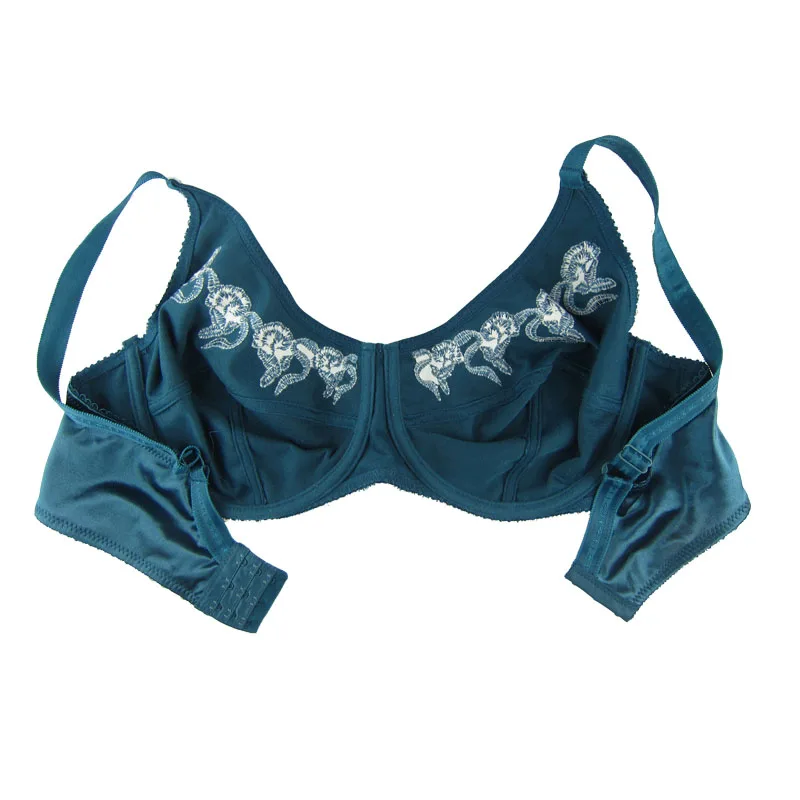 Бюстгальтеры размера плюс для женщин минимайзер с вышивкой DD DDD E F чашка # C 046|plus size