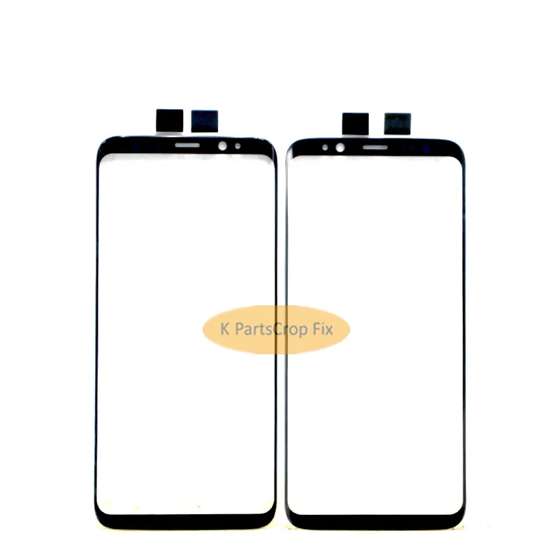 Новый черный оригинальный сменный передний внешний экран S8 plus стеклянный