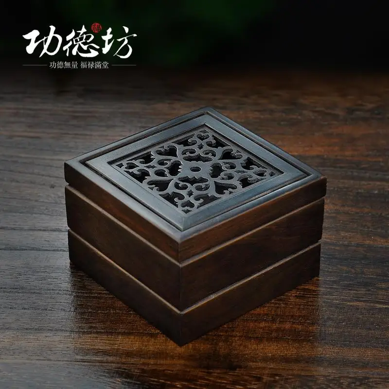 Ладан Катушки коробка фиолетового качества черное дерево с двойной Креатив