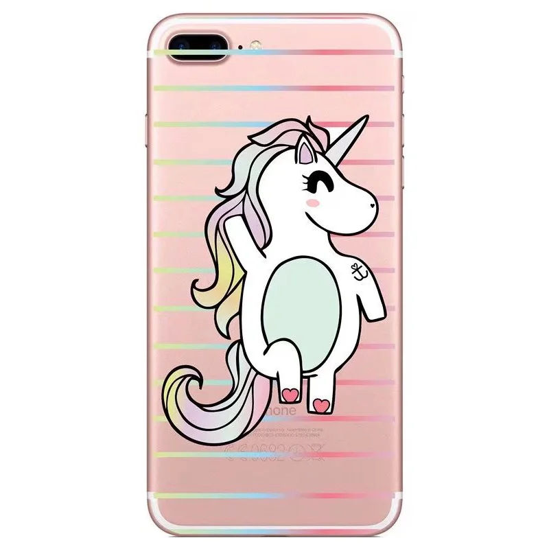 KL-BOUTIQUES телефон с единорогом чехол для iPhone 7 6 6s 8 плюс 5 5S X 10 чехол стильная футболка с изображением персонажей видеоигр чехол мягкий чехол для iPhone X 10 11 11 - Цвет: C
