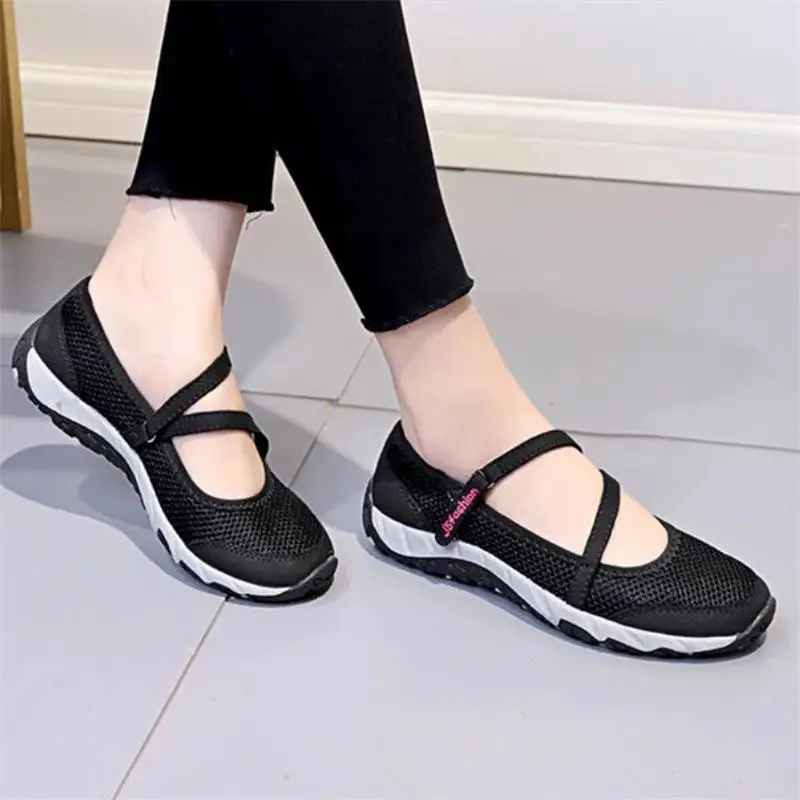 FragrantLily 2019 Spring Autumn New Women Flat Vulcanized Shoes For The Elderly Mesh Casual Woman Daily Dance TourismShoes | Обувь