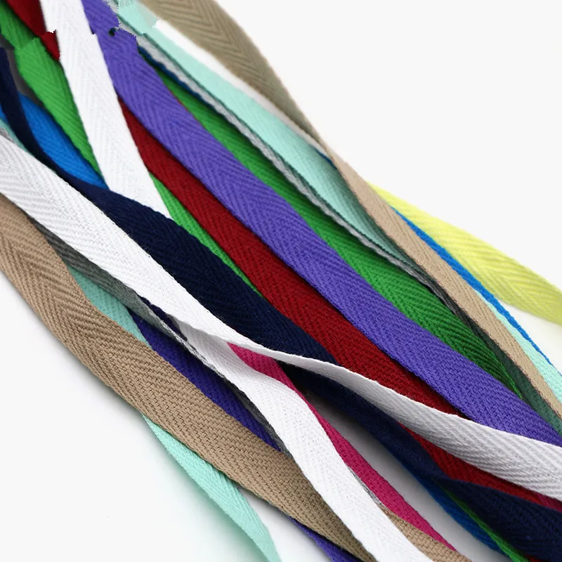 50 meter1cm Colorful Cotton Herringbone Webbing Straps Tapes Bias Binding Patchwork Dressmaking Sewing Edge Tape | Дом и сад