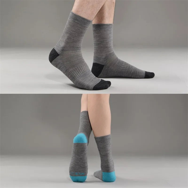 Носки мужские/женские из шерсти мериноса шерстяные утепленные до щиколотки