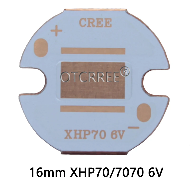 1 10 шт. 20 мм медная печатная плата Cree XPG XPG2 XPE2 XML XML2 XHP50 XHP70 MKR 3V6V12V светодиодная x 6