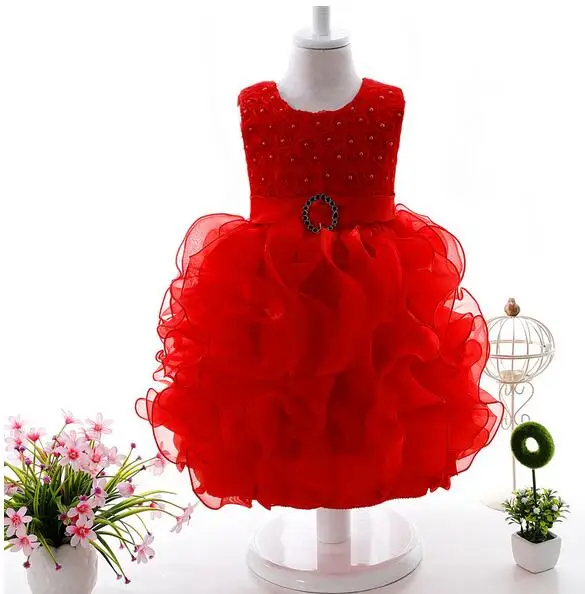 Детские Обувь для девочек платье крещения Лето 2017 г. жемчужиной новорожденных