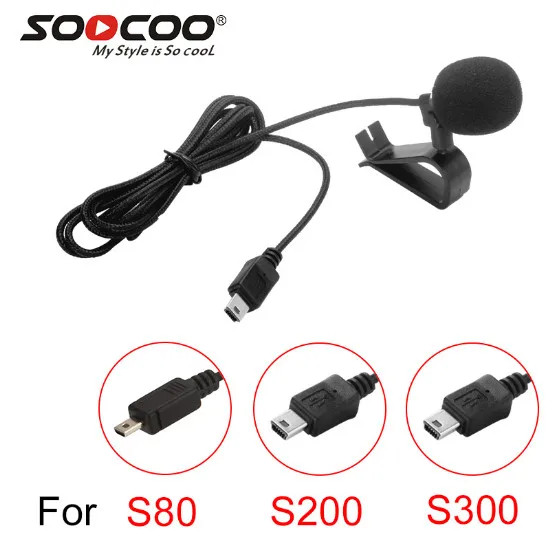 Аксессуары SOOCOO расширенный микрофон с держателем зажим для S80 S200 S300 4K Wi-Fi