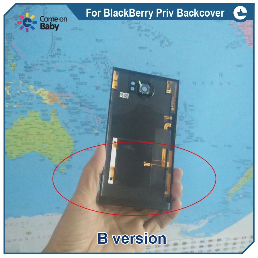 Задняя крышка аккумулятора для BlackBerry Priv чехол корпуса двери с объективом задней