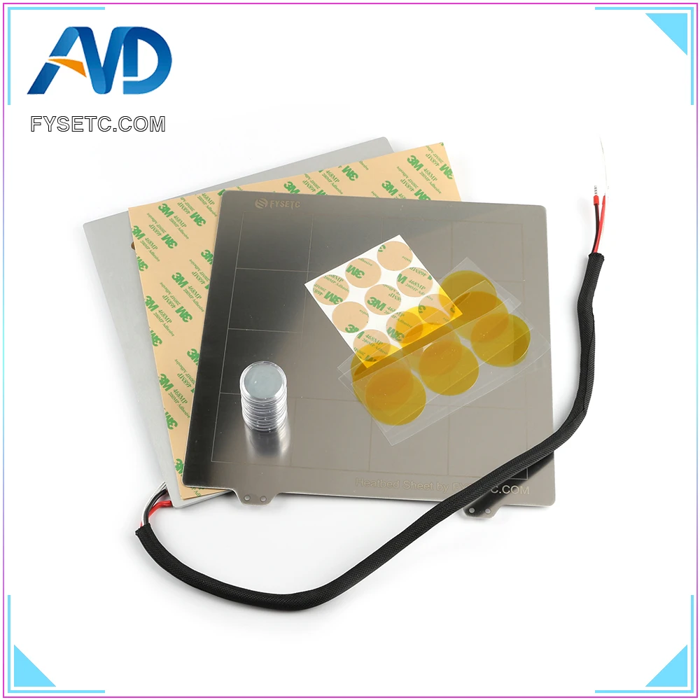 235x235 мм Тепловая кровать+ пей+ пружинный стальной лист+ магнит стать магнитной горячей кровать построить поверхность пластины для Creality ENDER-3/3 s