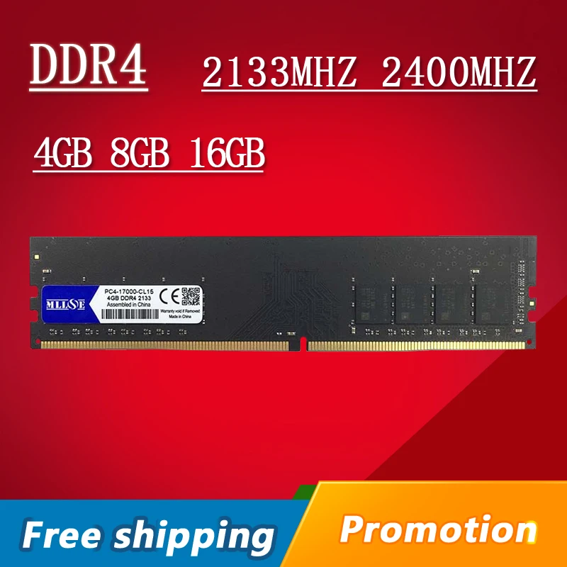 Оперативная память MLLSE 4 ГБ 8 16 DDR4 2133 МГц 2400 DDR ОЗУ Память DIMM для настольной