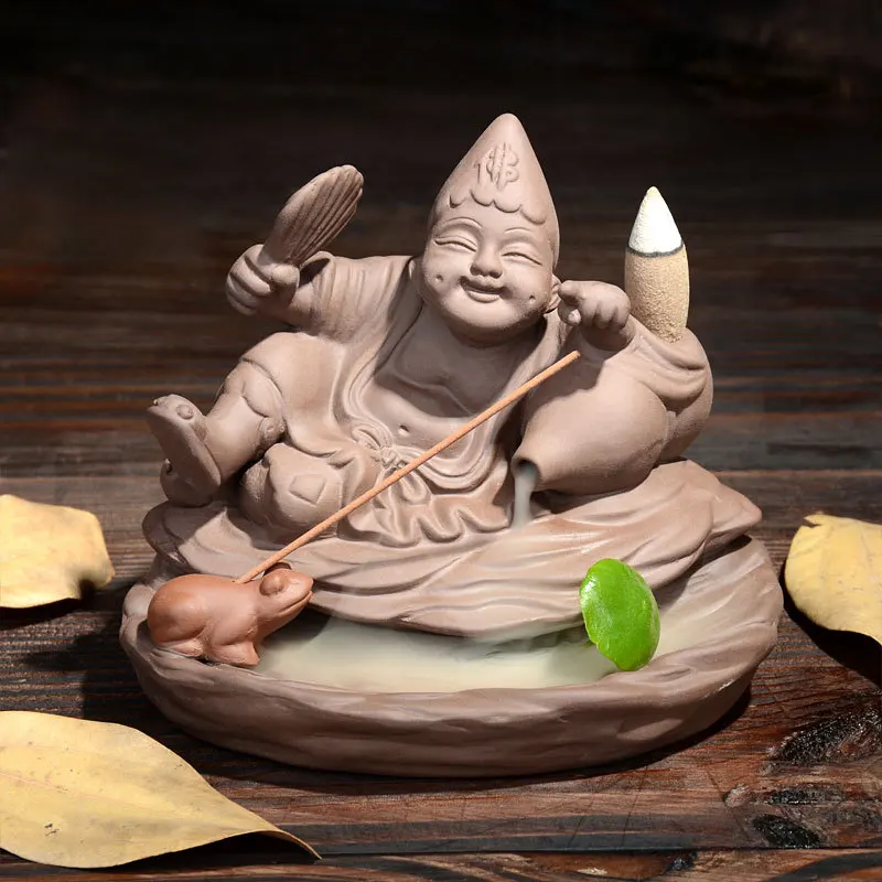 Оригинальная подставка для ароматических палочек Calabash Monk | Дом и сад