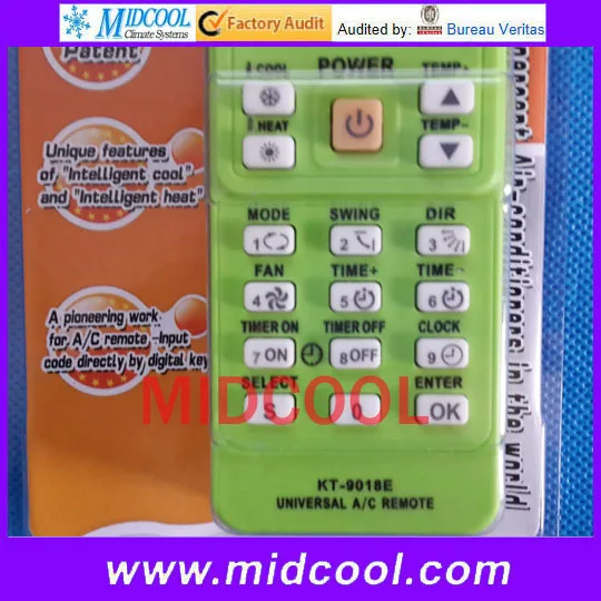 

free shipping Good quality KT-9018e air conditioner remote control