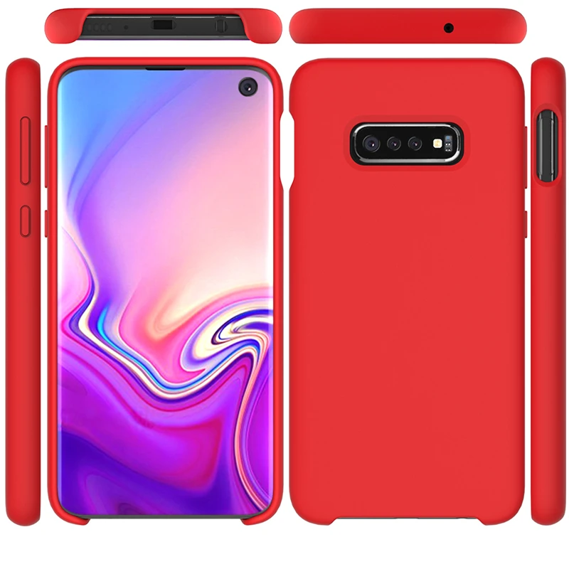 Роскошный жидкий силиконовый чехол для samsung Galaxy S10 Lite S10e samsung S8 S9 Plus Note 8 9, шелковистый мягкий чехол SM