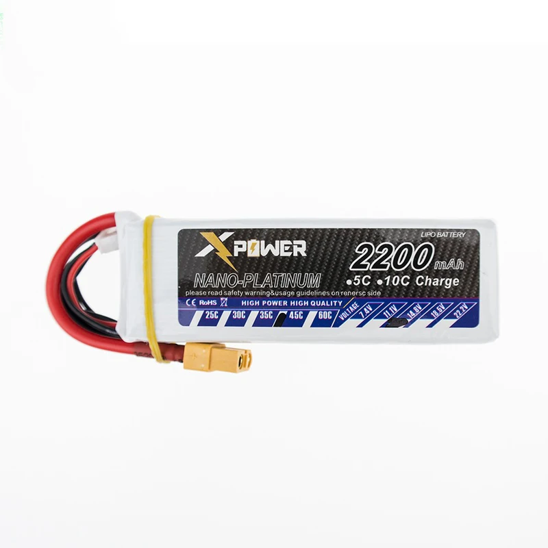 3 шт. LiPo RC Батарея 14.8 В 2200 мАч 30C-60C для вертолетов MultiCopter Quadcopter самолет | Игрушки и
