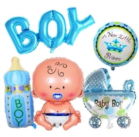 5pcs set baby shower birthday theme party decor its a boy girl letters foil balloon children brithday kidsroom decorative