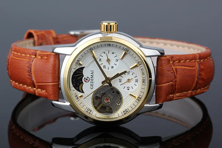 Часы GEDIMAI женские механические брендовые водонепроницаемые автоматические