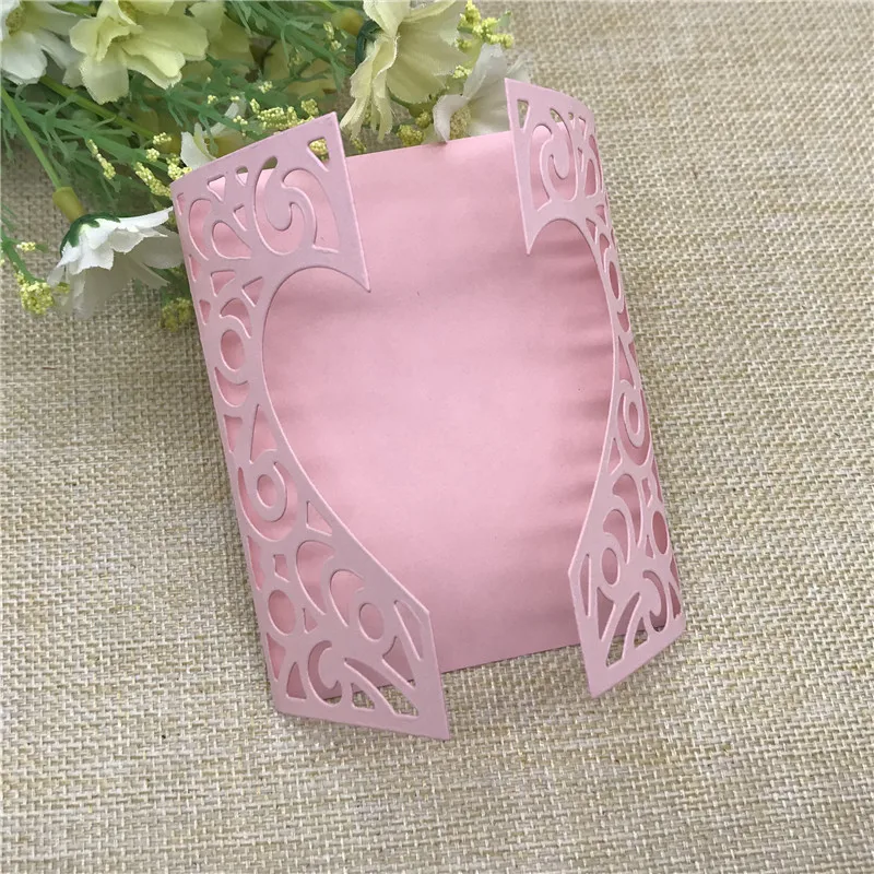 Сердце металла резки Плашки для скрапбукинга рельефная фотография открытки в