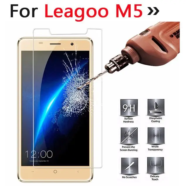 2 шт для Leagoo M5 закаленное стекло 9H Высококачественная защитная пленка