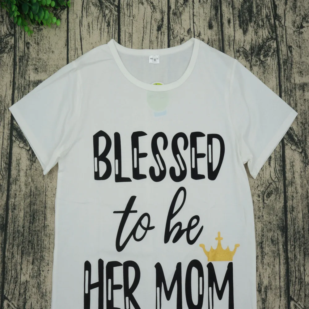 Футболка для маленьких девочек одежда мамы и дочки одинаковые комплекты семьи