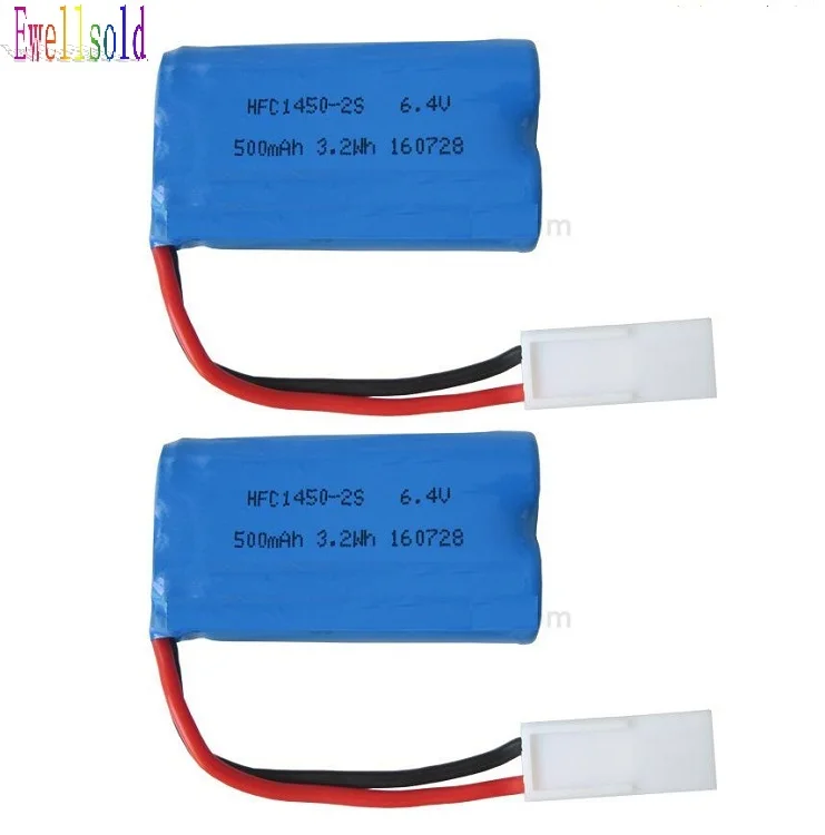 Ewellselling XQWR14-1 2,4G R/C truck 6,4 v 500mAh 14500 Li-Ion battery 1PC 2PC