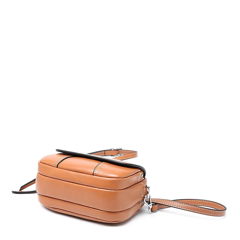 ESUFEIR Fashion Genuine Leather Lady Bags Mini Square Bag Shoulder Crossbody Luxury Brand Designer Small Round Package | Багаж и сумки