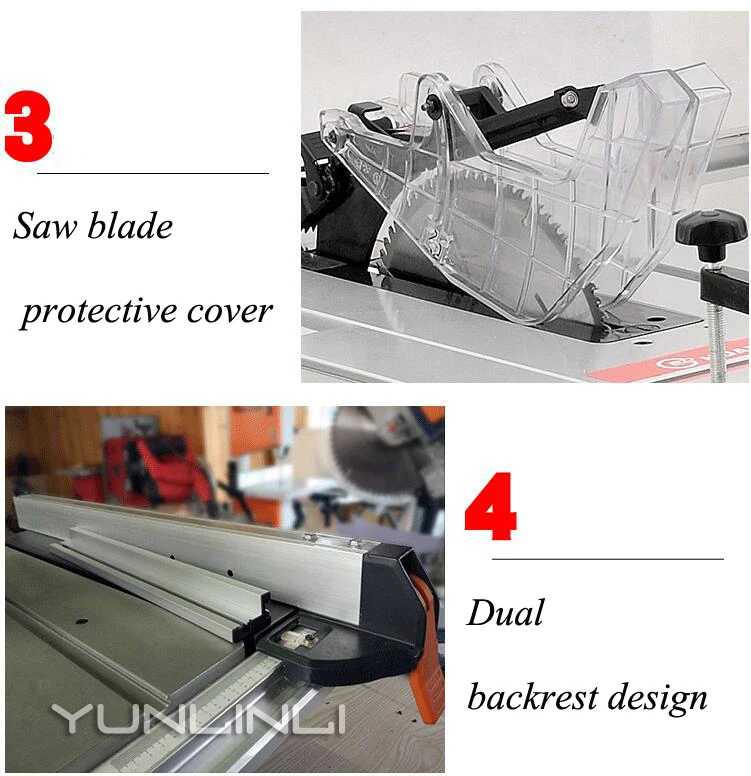 Деревообрабатывающий стол панельная пила 2000 Вт машина для беспыльной резки