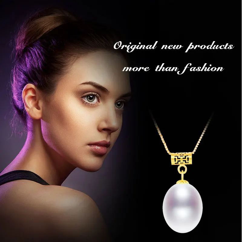 Ожерелье NYMPH из 18-каратного желтого золота с натуральным пресноводным жемчугом