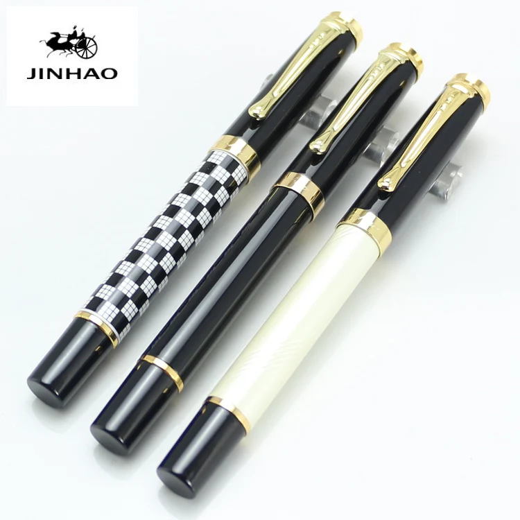 JINHAO 500 чернильная авторучка белого и золотого цвета на выбор 7 цветов перьевая