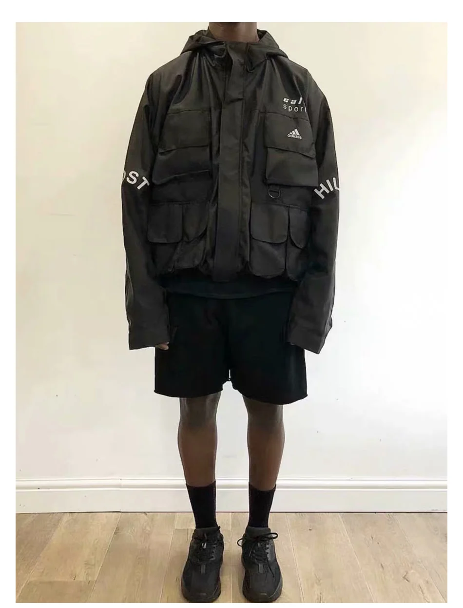 HEYGUYS Горячая Чистый Мода high street мужчин пот короткие мужские повседневные красивые Уличная одежда в стиле хип-хоп дизайн на молнии цвета хаки