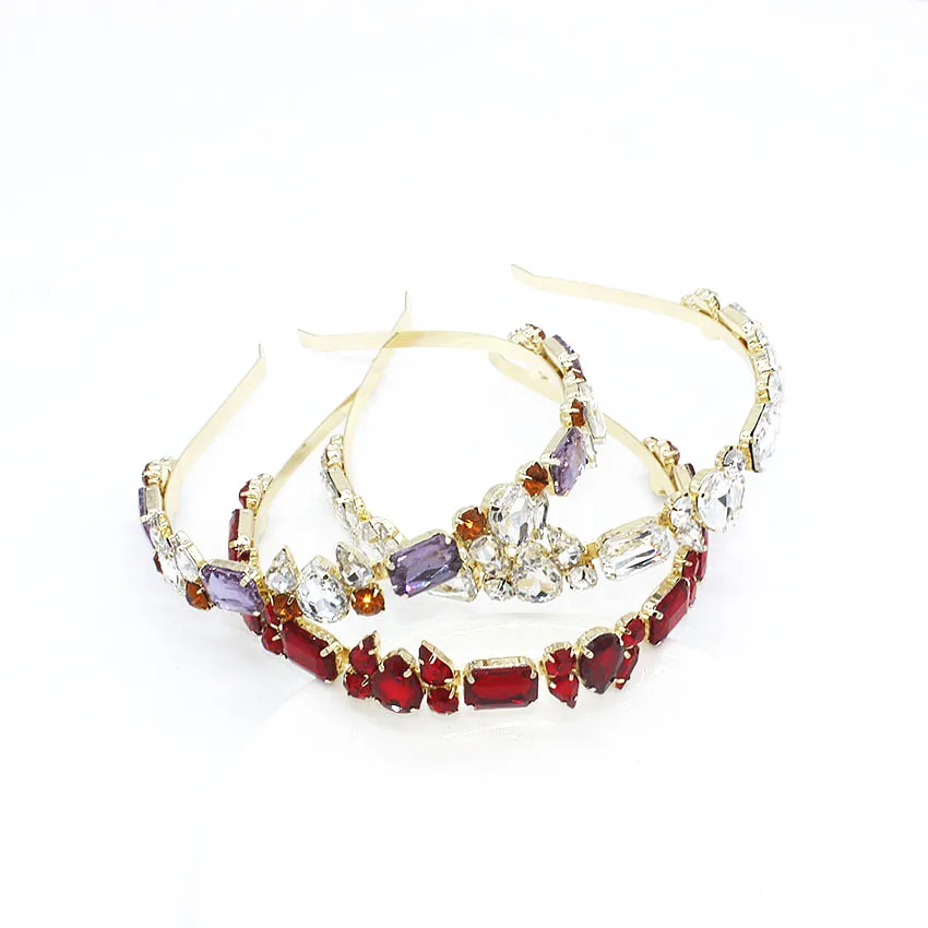 Роскошный каплевидный кристалл в стиле барокко повязки для волос Женские