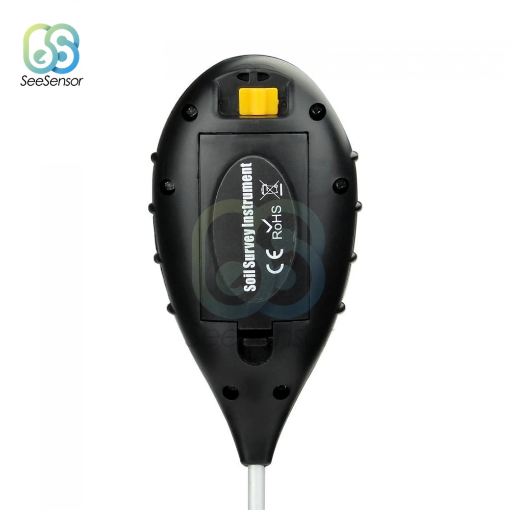 PH метр почвы 4 в 1 тестер влажности и измеритель температуры интенсивности