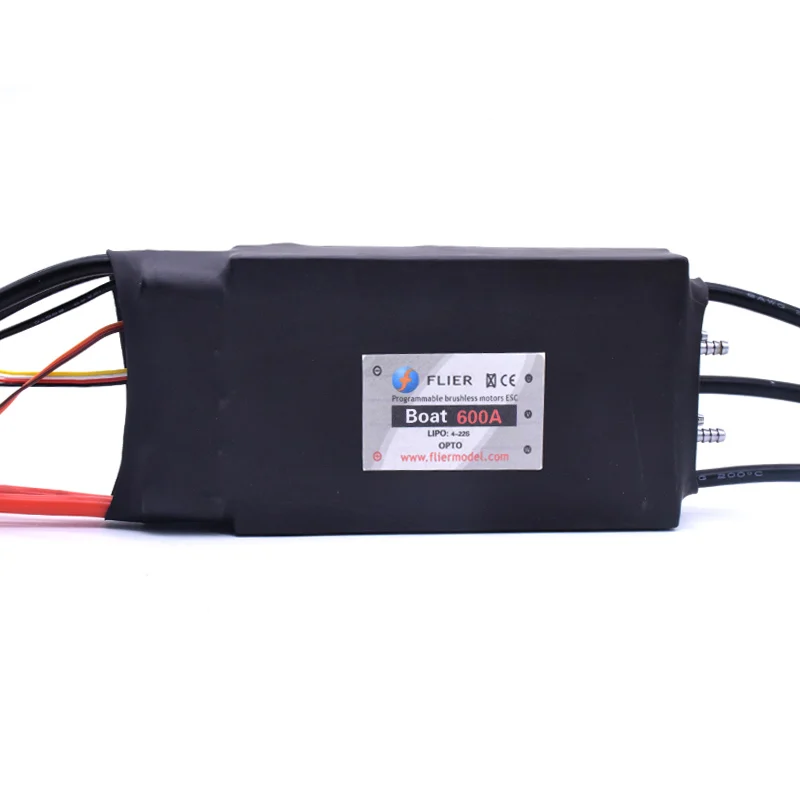 FATJAY FLIER 600A 4-22S Высокое напряжение ESC Бесщеточный Регулятор скорости с usb кабель для программирования для RC лодки