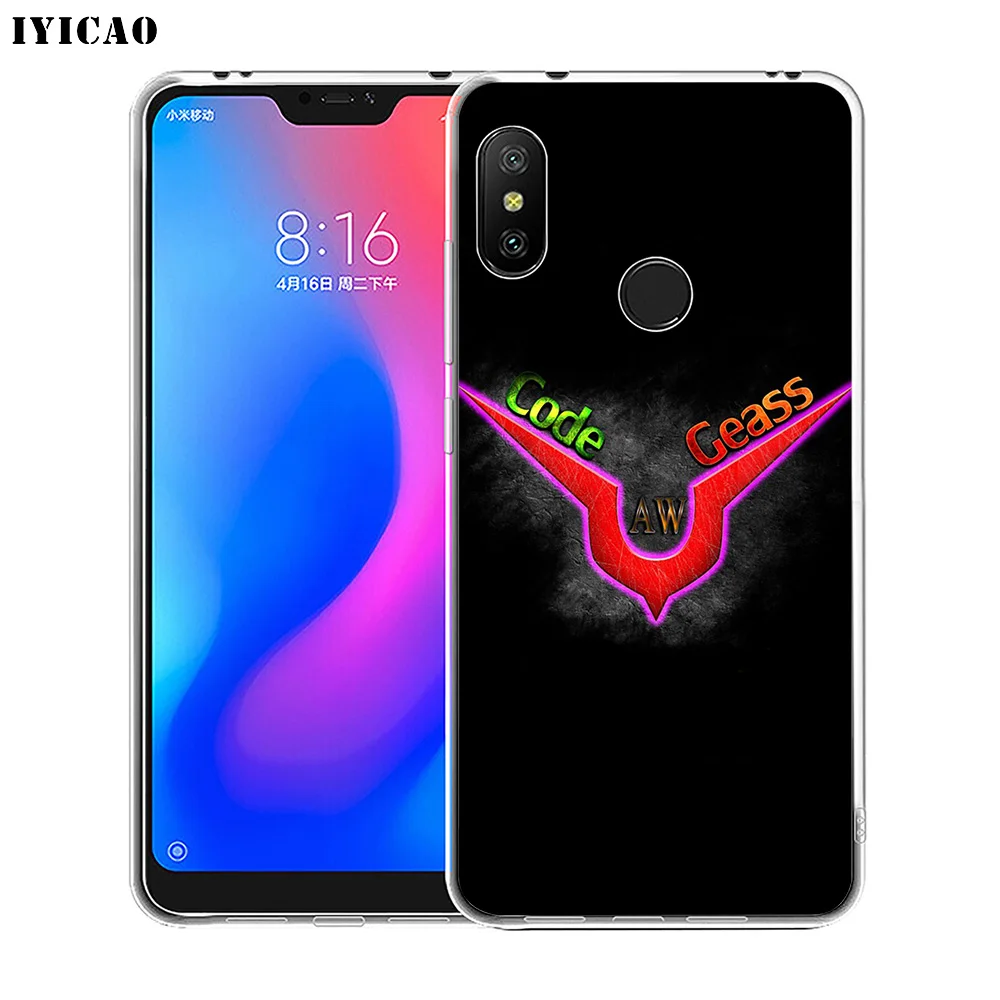 IYICAO код Geass логотип мягкий силиконовый чехол для телефона Xiaomi Redmi 4A 5A 6A Note 7 6 5 Pro Plus