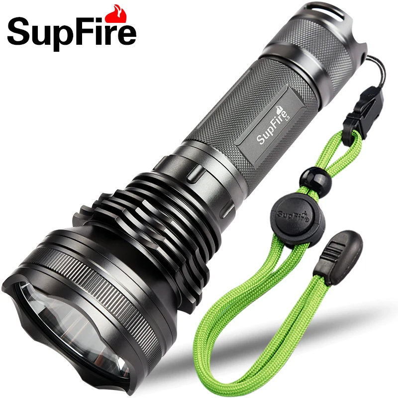 Оригинальный светодиодный фонарик SupFire L3 Cree XM L2 T6 тактический с 2 батареями 226500