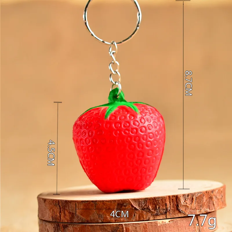 1 шт. Мини милый фруктовый брелок в виде овощей имитация фруктов сотовый телефон
