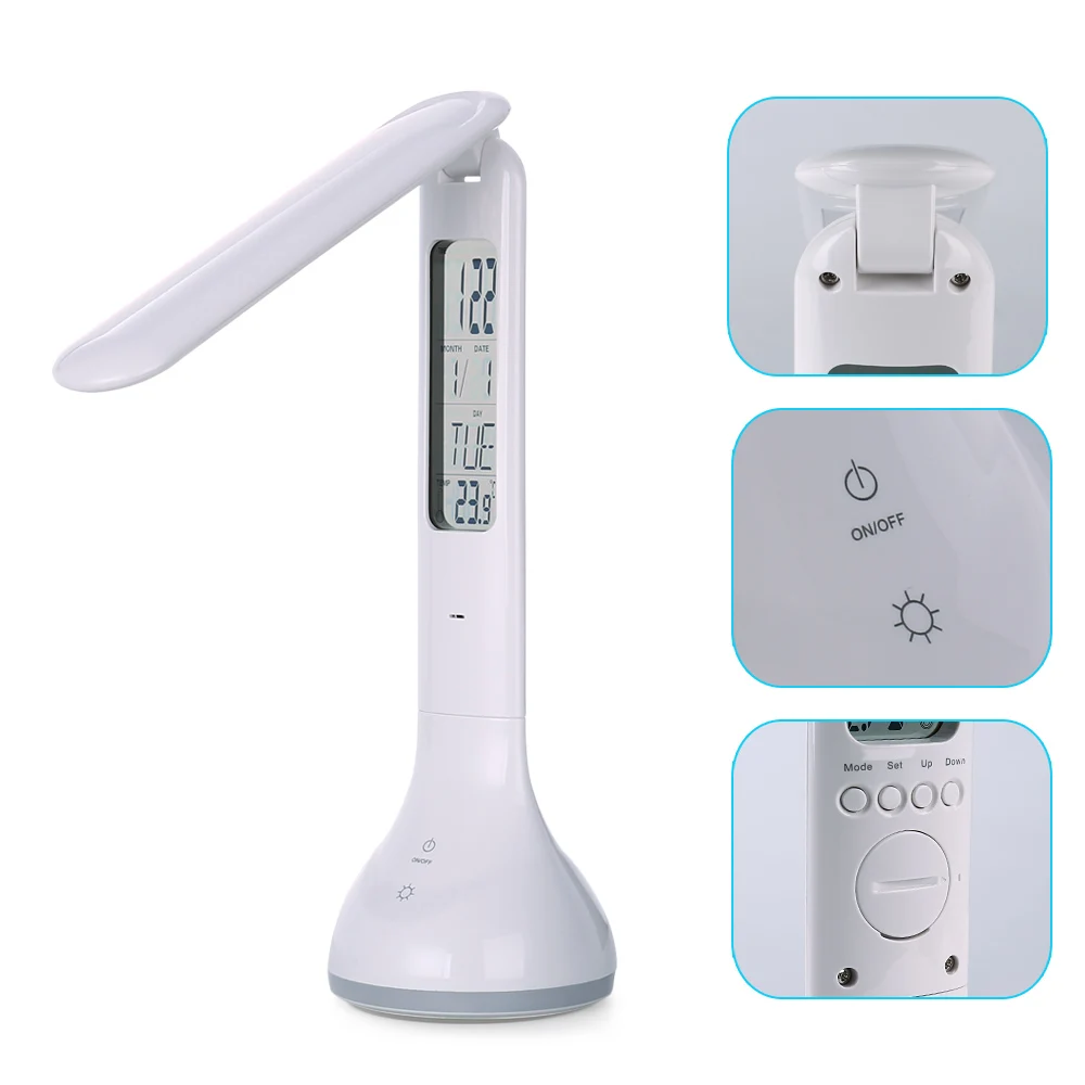 Складная Светодиодная лампа с регулируемой яркостью заряжаемая настольная