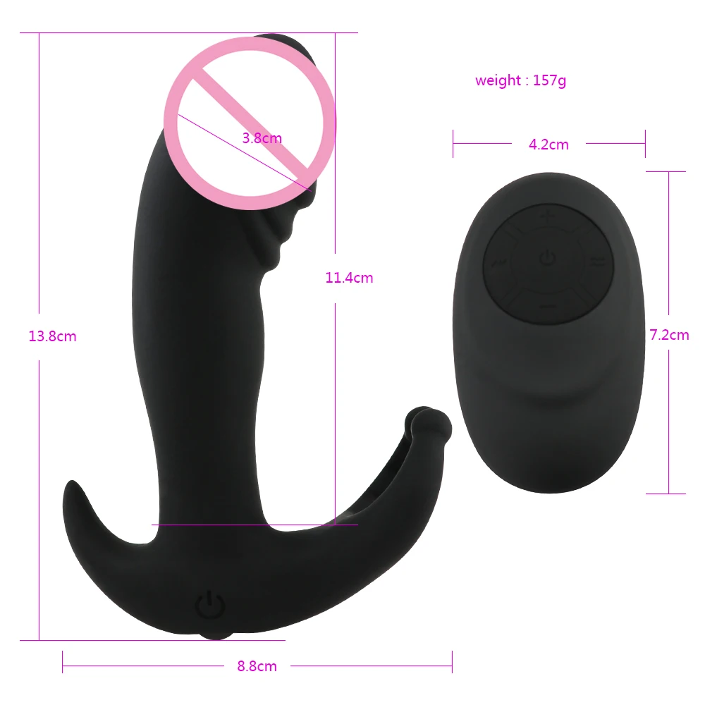 Man nuo Silicone 10 Speeds Prostate Massager Vibrator Anal Plug Sex Toys for Men Women Butt USB Wireless Remote Control | Красота и