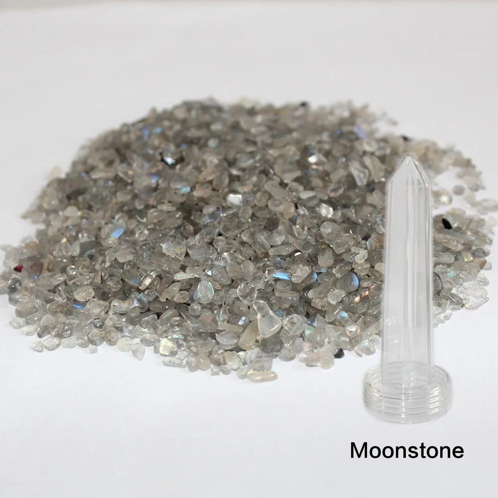 Moonstone Все виды натурального кристаллического камня гравия кварца полудрагоценные камни чашка для воды и бутылка украшения Шестиугольная точка заменить - Цвет: Moonstone