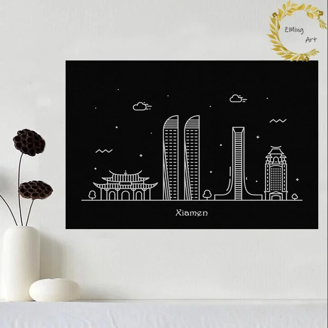 Xiamen Китай минималистичный стиль рисунок на холсте Художественная печать
