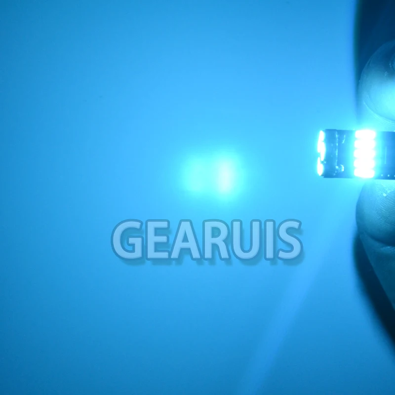 100X ледяная синяя автомобильная светодиодная лампа заднего света T10 15 SMD 4014 Non polor 194