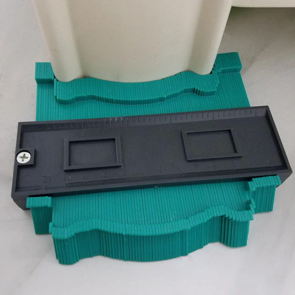 0-120mm 5 Inch Plastic Profile Copy Gauge Duplicator Standard Wood Marking Tool Tiling Laminate Tiles General | Инструменты