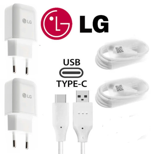 2charger with 2CABLE Оригинальное зарядное устройство LG G5 с европейской вилкой+ usb-кабель type C для LG Nexus G5 V30 V20 G6 F800 F700 H860N H990N MCS-H05WD - Тип штекера: 2charger with 2CABLE