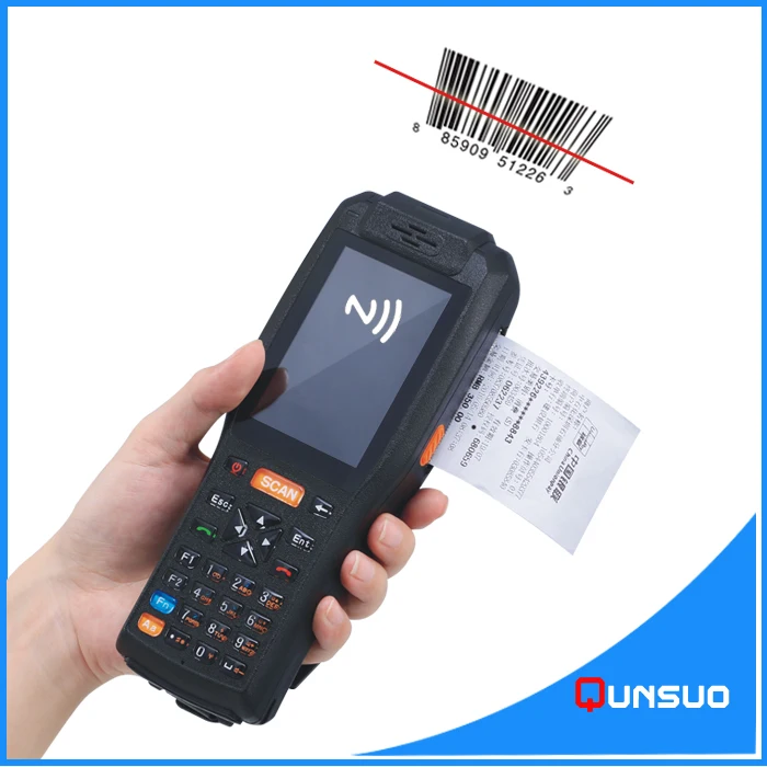 Портативный android промышленный КПК сканер с принтером|pda scanner|industrial pdaandroid industrial pda |