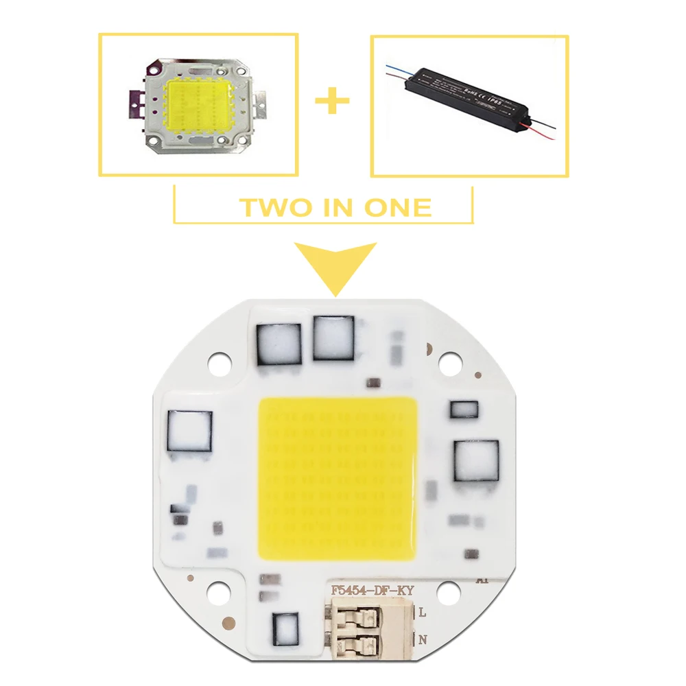 20 Вт 30 50 cob Чип 220V/110V 220V smart ic драйвера не светильник бусины для самостоятельного