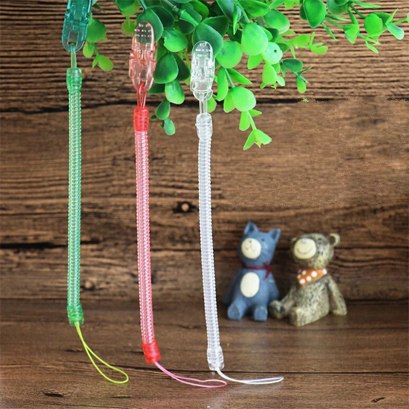 

Infant Baby Pacifier Clips Soother Holder Anti Folder Pacifier Clip Chain Baby Dummy Nipple Holder Baby Hanging Strap 3 Colors