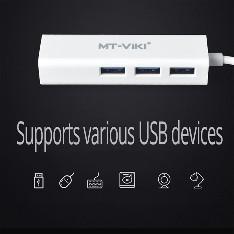 MT-VIKI USB C концентратор к USB2.0 RJ45 Type 3 1 мульти сплиттер адаптер для Lenovo Xiaomi Macbook Pro PC