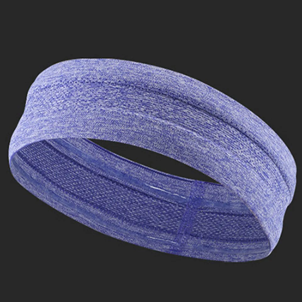AOLIKES 1 шт. повязка от пота для мужчин Sweatband женские головные повязки для йоги Налобные повязки на голову спортивная безопасность для бега и тенниса - Цвет: Purple