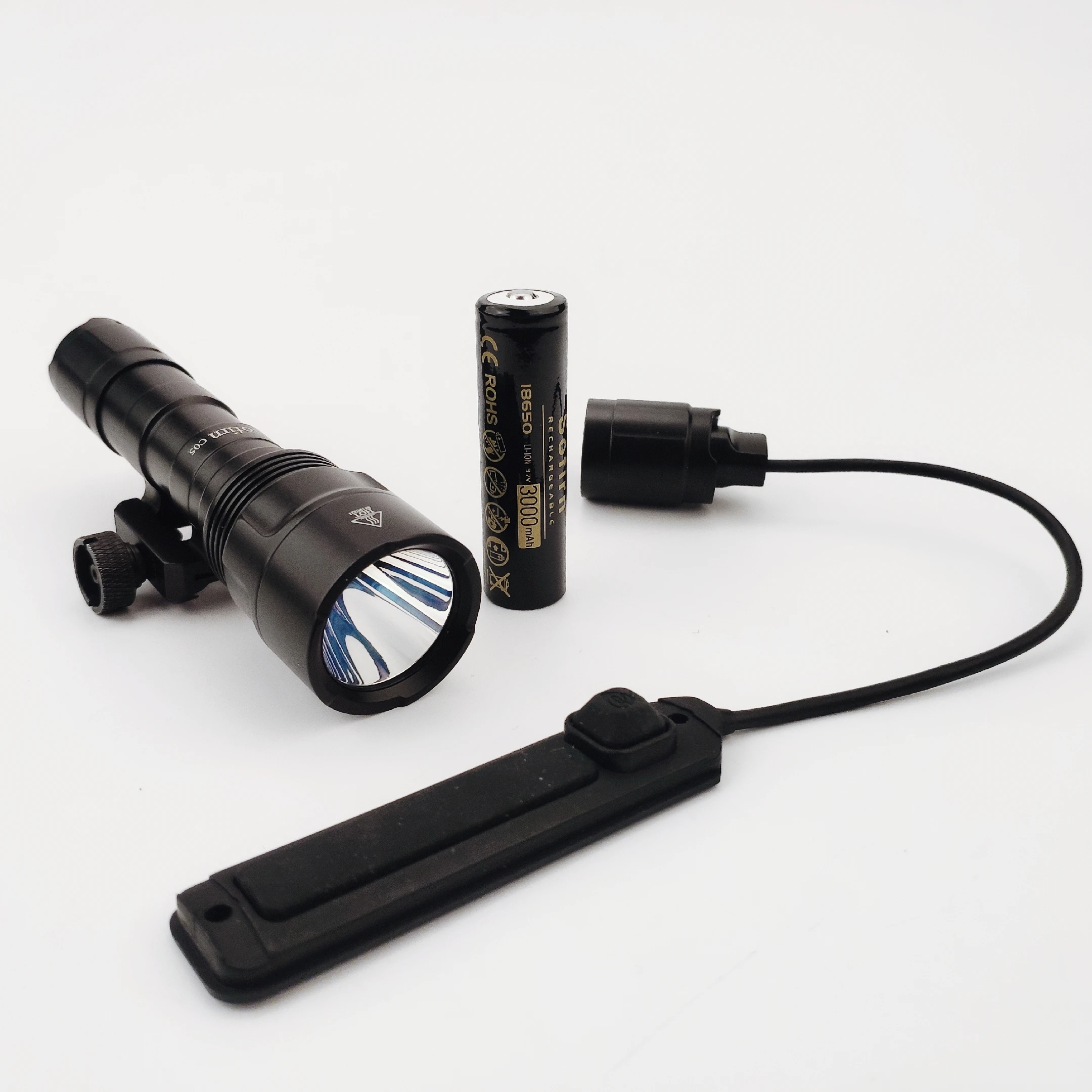 

Sofirn C05 Tactical LED Weapon Light Gunlight XPL Cree 18650 CR123A IPX8 1000LM Strobe Mode With Remote Accessories